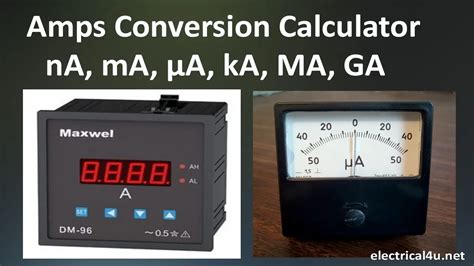 mega amp|Convert Amps to nA, mA, Micro Amps, kA, MA, GA Calculator.